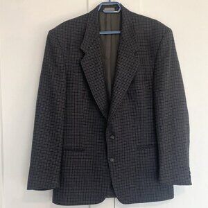 Tip Top Tailors Vintage 100% Wool‎ Houndstooth Pattern Blazer Men's Size 42R